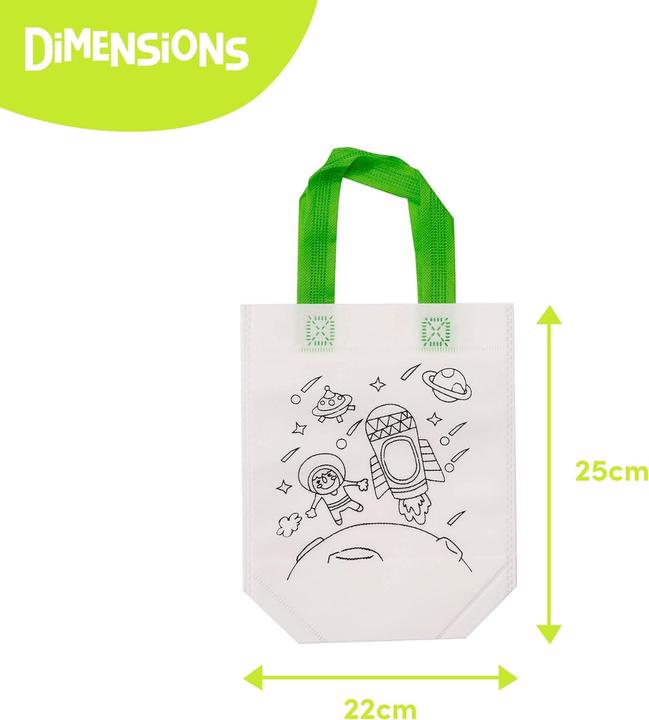 Produktbild The twiddlers Tasche zum bemalen Color Your Own Bag 10 Stück