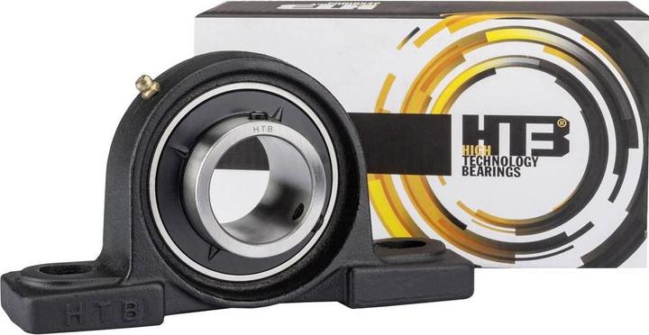 Image du produit UBC Bearing Palier à pied UCP, boîtier en fonte grise UCP 204 Diamètre d'alésage 20 mm Distance entre les trous