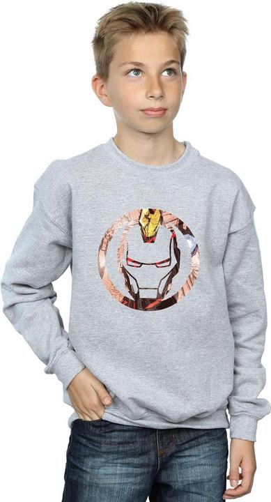 Image du produit Sweatshirt garçon Iron Man Montage Symbol (140, 146)