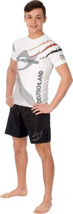 Produktbild Ju-Sports Rashguard Pro C18 Germany kurzarm weiss (M)
