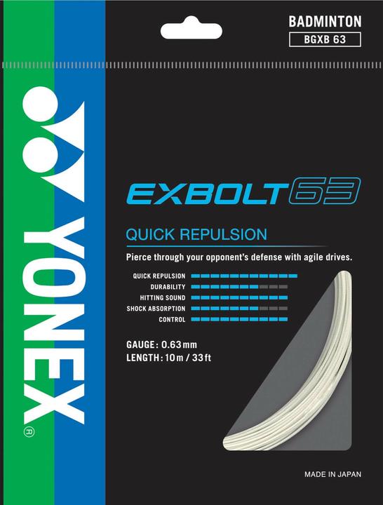 Immagine prodotto Yonex BG EXBOLT 63 White X8747059