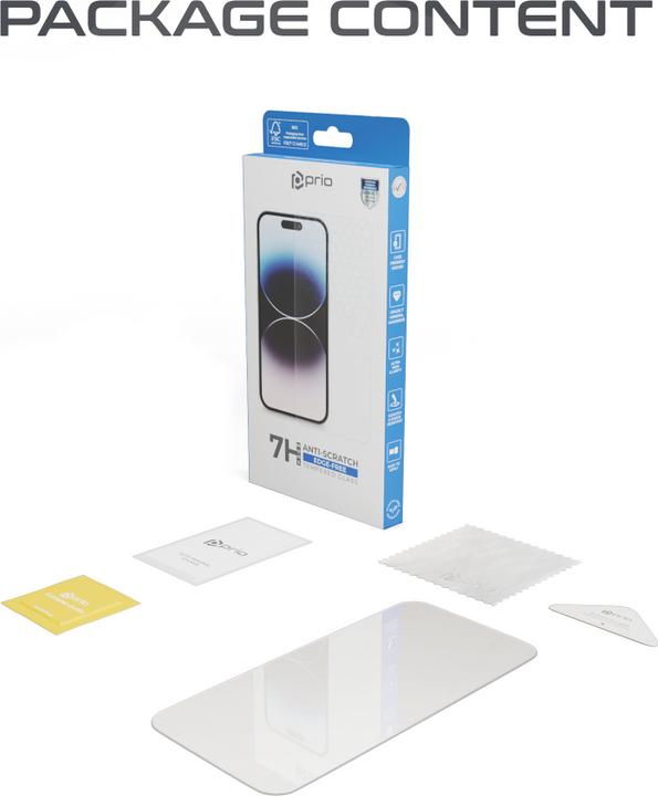 Immagine prodotto prio Vetro di protezione del display (1 Pezzo/i, Apple iPhone 15 Plus, Apple iPhone 15 Pro Max)
