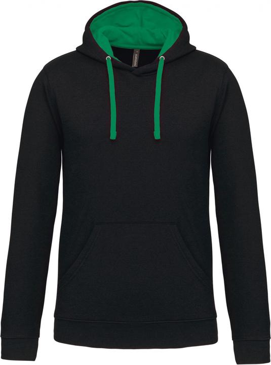 Kariban Sweatshirt mit kontrastierender Kapuze