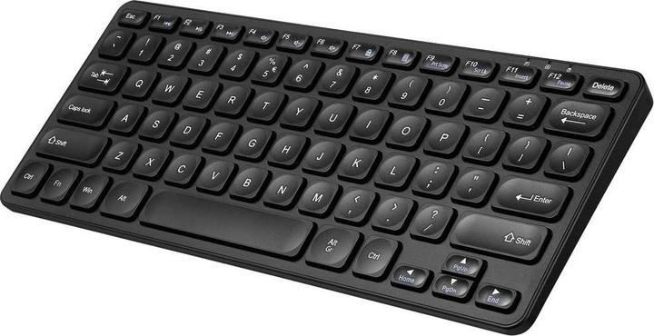 Image du produit Perixx PERIBOARD-416 DE, filaire, mini clavier USB avec 4 hubs, noir (DE, Filaire)