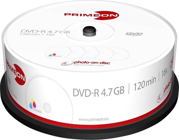 Produktbild Primeon DVD-R 25er Spindel (25 x)
