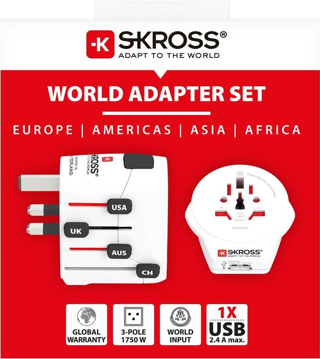 Produktbild Skross Pro-World & USB - Travel Adapter