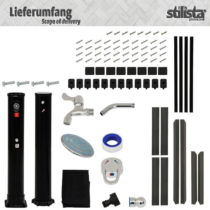 Produktbild Stilista Solardusche + Bodenelement