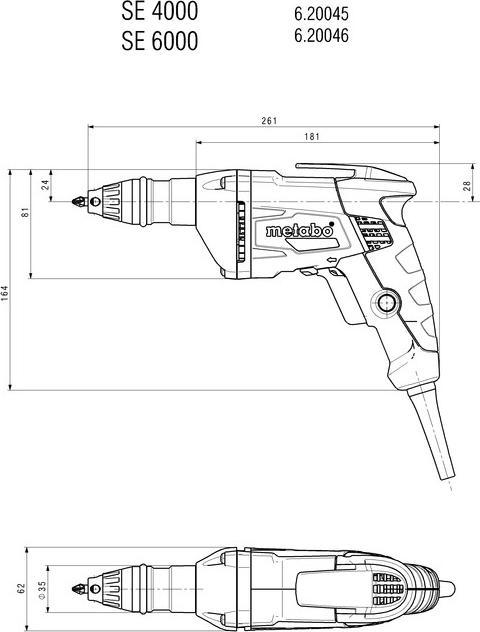 Produktbild Metabo Trockenbauschrauber SE 4000 () Karton (Netzbetrieb)