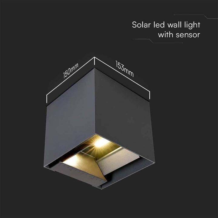 Actual product image V-TAC Solar wall floodlight (860 lm, IP65)