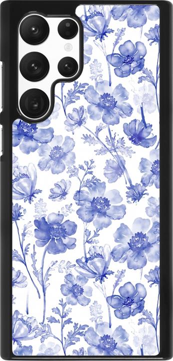 Produktbild PhoneLook Hülle Spring 23 watercolor blue flowers (Samsung Galaxy S22 Ultra)