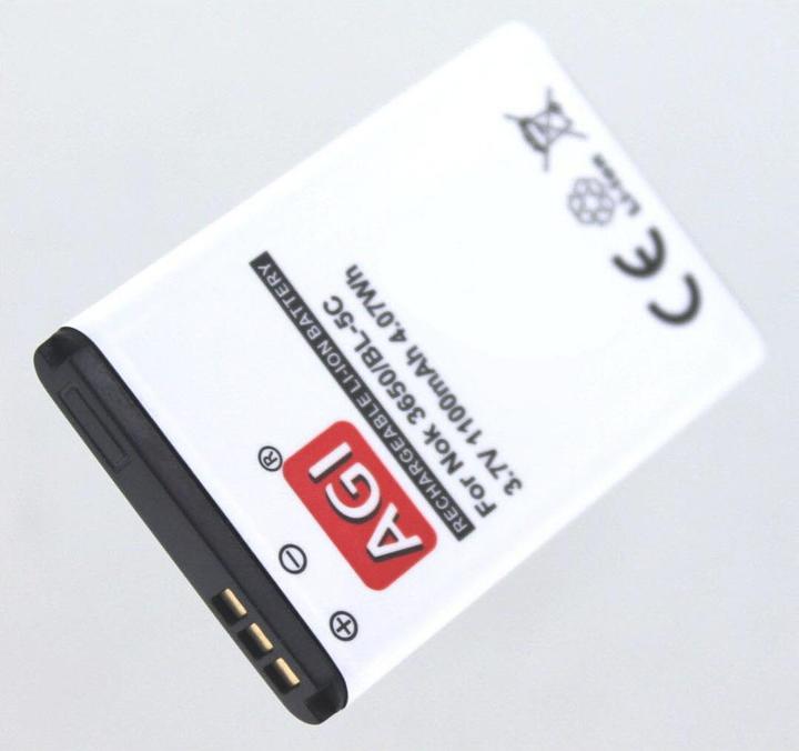 Actual product image AGI 38271 - Battery/Battery - Black - Lithium-Ion (Li-Ion) - 1000 mAh - 3.7 V - 53 m