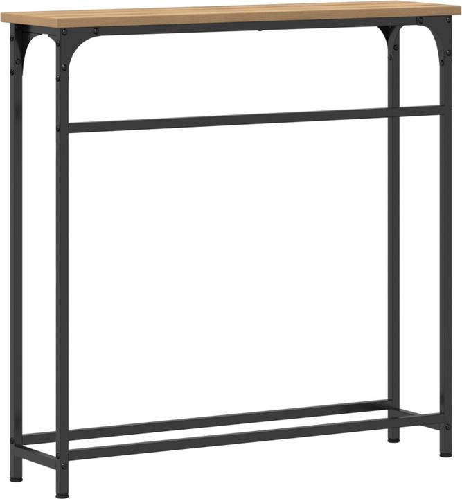 Image du produit VidaXL Table console Artisan chêne 75x19,5x75 cm en bois composite et acier