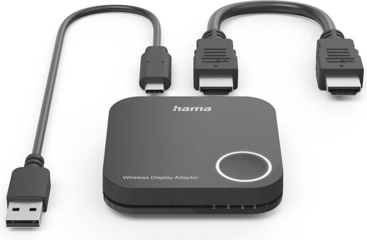 Produktbild Hama Wireless-Display-Adapter, HDMI™, Full-HD 1080p, inkl. Kabel (USB Typ-C, HDMI)
