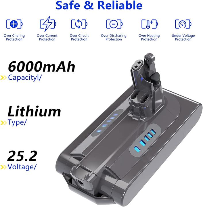 Image du produit Battool Batterie V10 SV12 Batterie de rechange pour Dyson