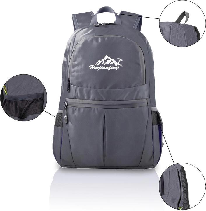 Actual product image Intirilife Foldable Backpack in Grey (36 l)
