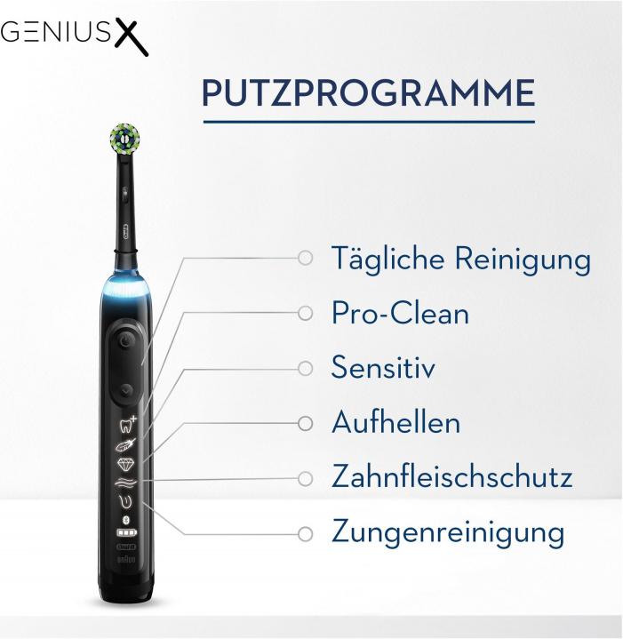 Produktbild Oral-B DUPLIKAT Rotationszahnbürste Genius X Midnight Schwarz (Oszillierende Zahnbürste)