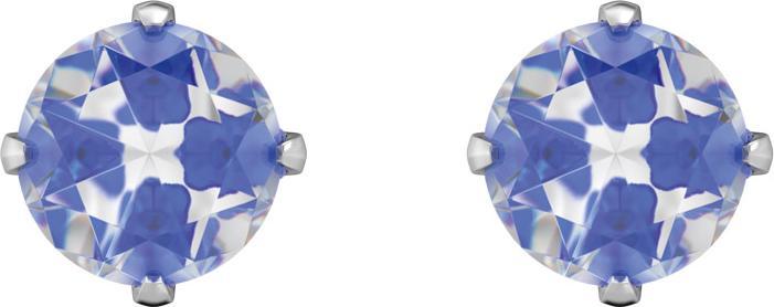 Studex Sensitive Stud Earrings Tiffany Zirconia Neon Blue (Stainless steel)