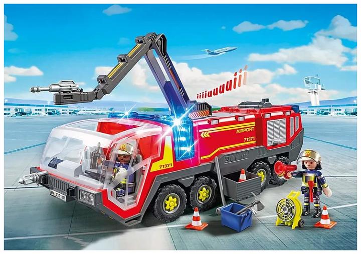 Actual product image Playmobil 71371 Airport Fire Truck with Light and Sound (71371, Playmobil City Action)