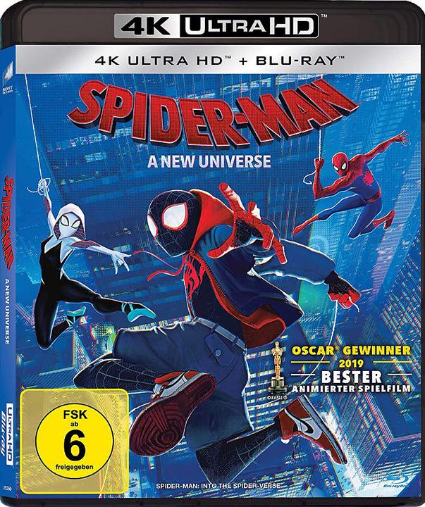 Immagine prodotto Spider-Man: Un nuovo universo - 4K Blu Ray (4k Blu-ray, 2018, Tedesco, Turco, Inglese)