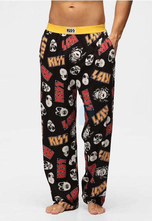 Produktbild Recovered KISS Faces Black Loungehose L (L)