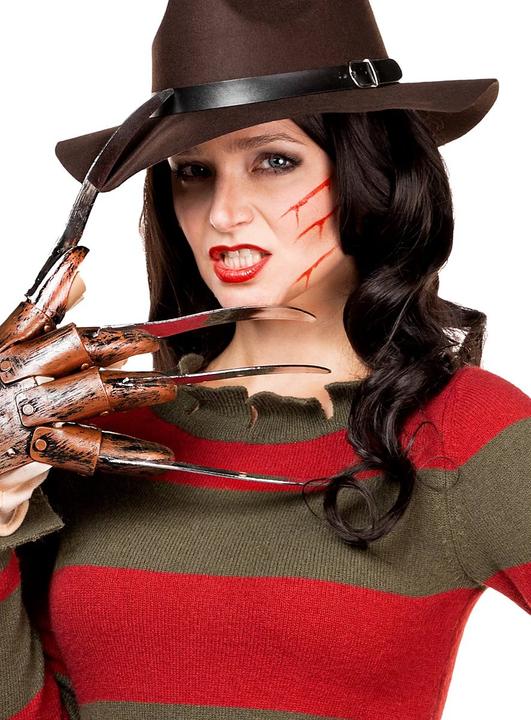Produktbild Metamorph Freddy Krueger Kostüm für Frauen mit Hut und original Handschuh (XXL)