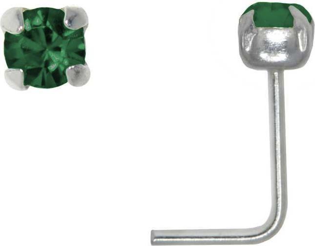Bijouteria Nasenpiercing (Silber 925, Kristall)