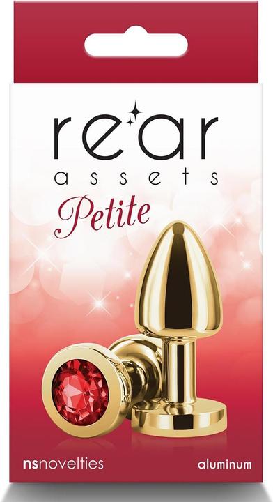 Actual product image NS Novelties Small Anal Plug Rear Assets Aluminium Butt Plug for Beginners Metal Anal Toy with Gem Petite Size