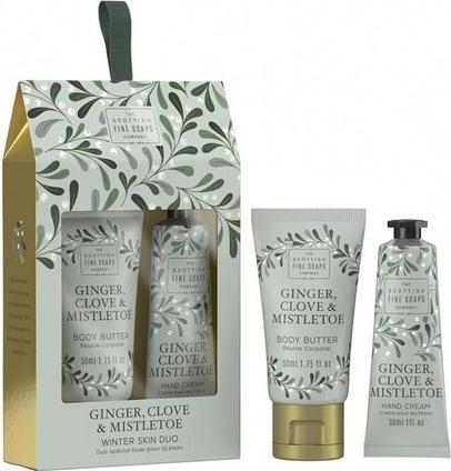 Actual product image Scottish Fine Soaps Winter Skin Ginger. Clove & Mistletoe Body Care Gift Set (Body care set)