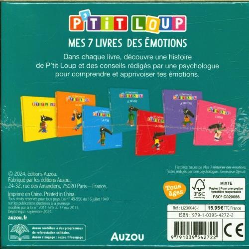 Image du produit Auzou France Bibliothèque P'tit Loup : mes 7 livres des émotions (Français, Lallemand Orianne, Thuillier Eléonore, 2024)