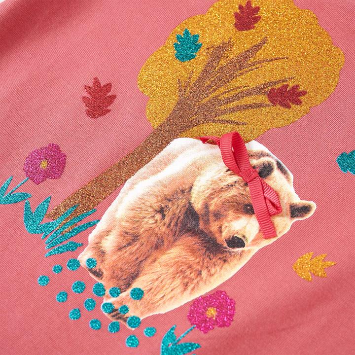 Actual product image VidaXL Children's long-sleeved shirt dusky pink 140,Material: 95 % cotton. 5 (140)