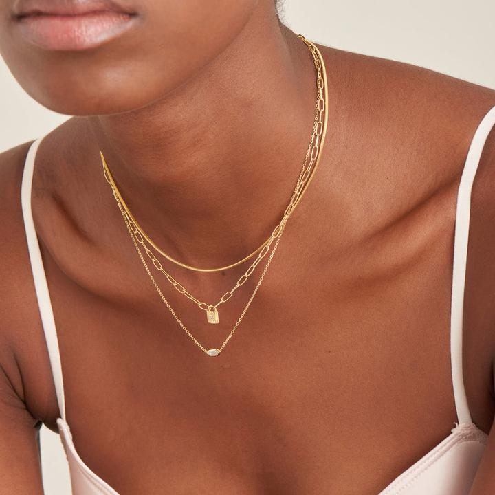 Immagine prodotto Ania Haie Collana con catena a serpente in argento 925 (Argento 925, 38 cm)