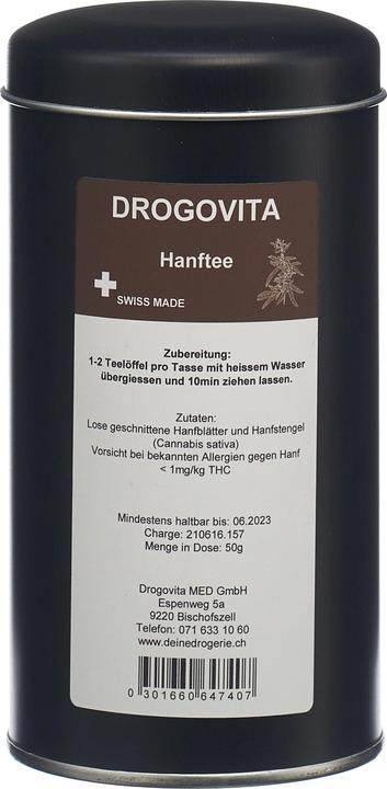 Actual product image Drogovita Hanftee Tees (50 g)