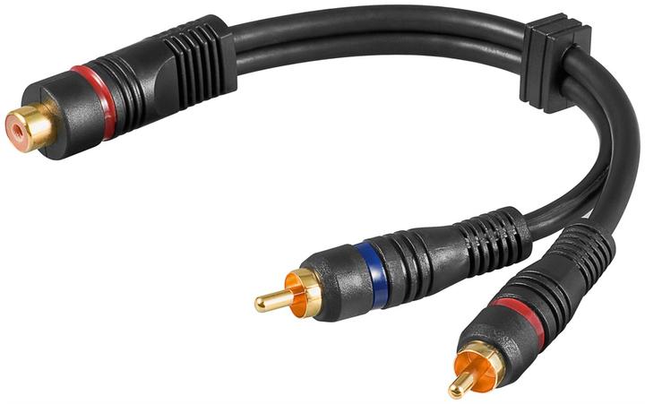 Actual product image Goobay Audio Y-adapter cable stereo, OFC (0.20 m)