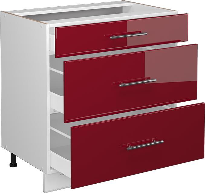 Bordeaux high gloss, White