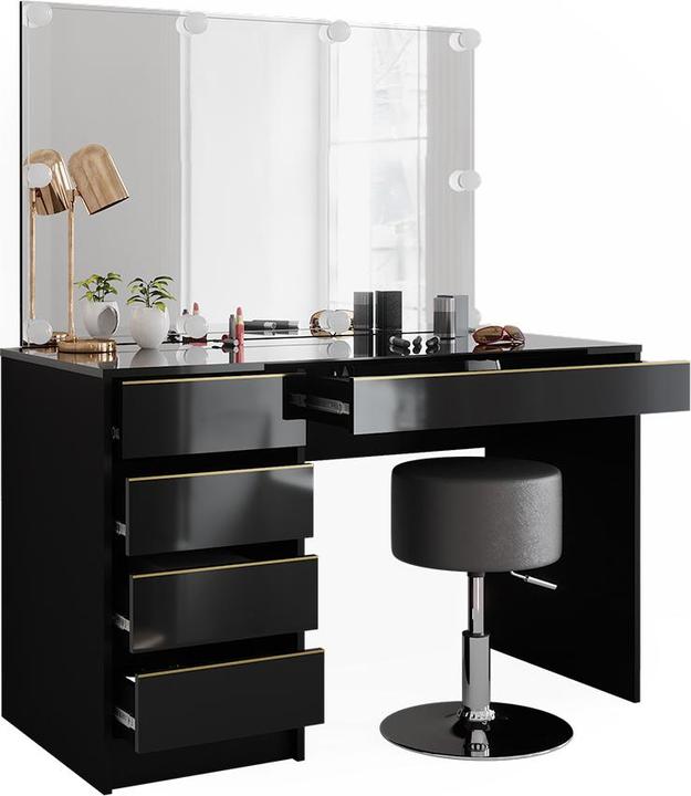 Image du produit Vicco Sherry avec tabouret et éclairage (120 x 75 x 55 cm)