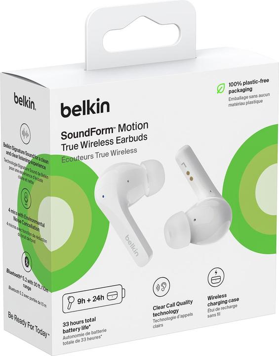 Produktbild Belkin Soundform Motion (ANC, 9 h, Kabelgebunden)