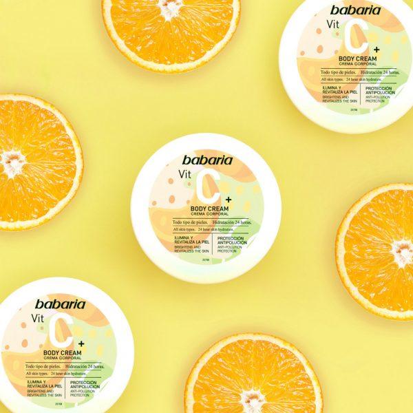 Actual product image Babaria VITAMIN C+ body cream 100% vegan 400 ml (Body cream, 400 ml)