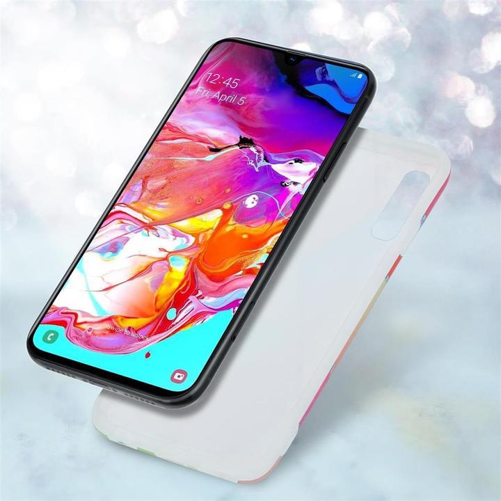 Actual product image Cadorabo IMD TPU Colorful Marble Cover (Samsung Galaxy A70, Samsung Galaxy A70S)