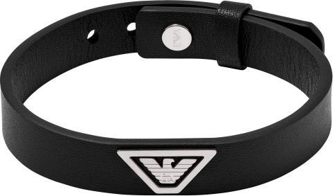 Produktbild Emporio Armani Eagle Logo Armband (24.70 cm, Edelstahl, Leder)