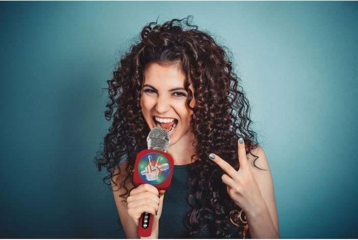 Actual product image Lexibook The Voice Bluetooth Karaoke Microphone with Built-in Speaker, Lights and Voice Change
