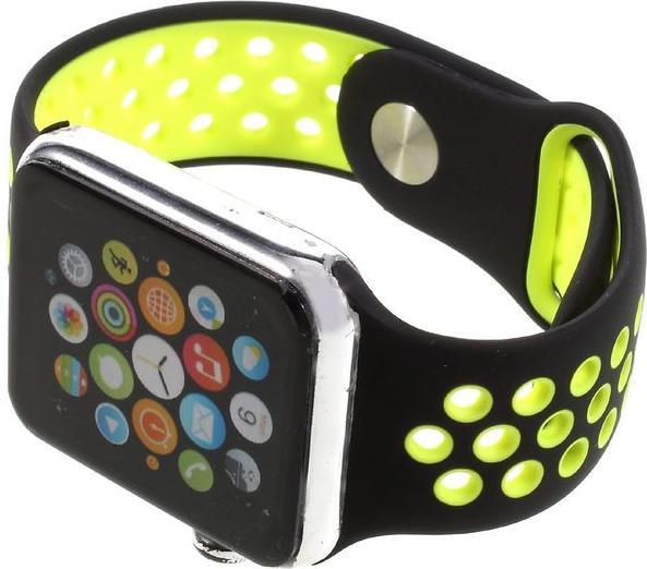 Produktbild MU Classic Silikon Armband gelocht (44 mm, 45 mm, 42 mm, Silikon, Apple Watch Series 2, Apple Watch Series 1, Apple Watch Series 3, Apple Watch Series 9, Apple Watch SE, Apple Watch Series 4, Apple Watch Series 5, Apple Watch Series 6, Apple Watch Series 7, Apple Watch Series 8)