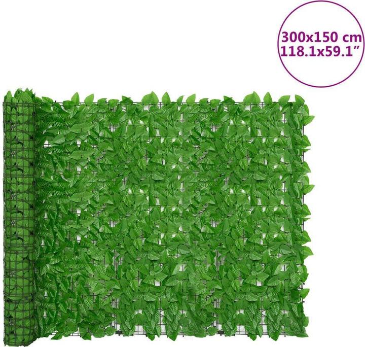 Actual product image VidaXL Balcony privacy screen with leaves (150 cm)
