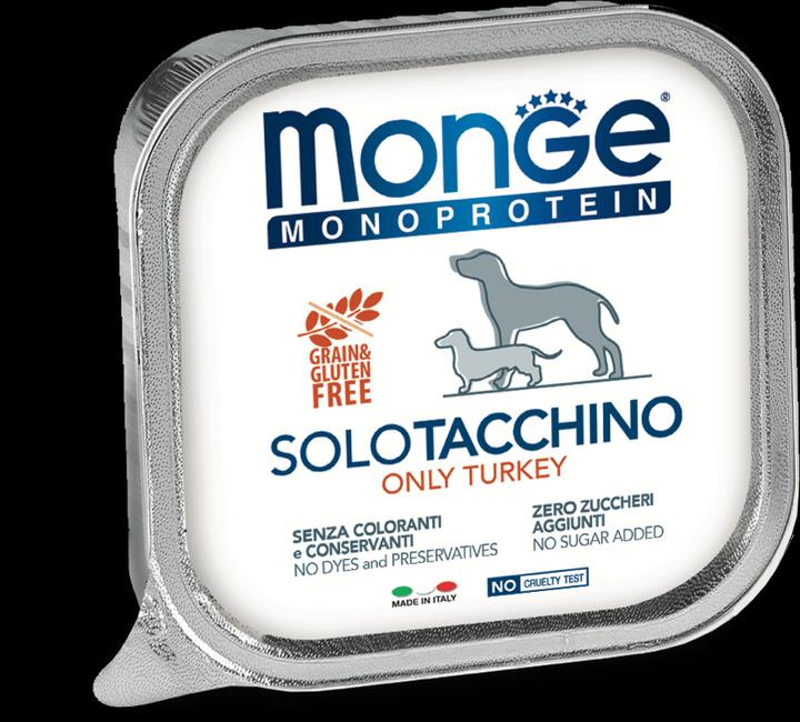 Immagine prodotto Monge Monoproteina SOLO Cane, tacchino (Adulto, 1 pz., 150 g)