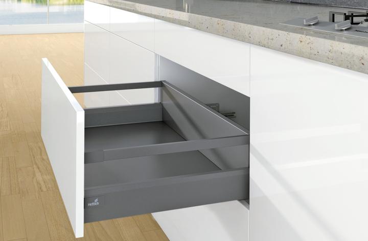 Produktbild Hettich Längsreling für Frontauszüge mit Reling / Doppelreling ArciTec (30 Stk.)