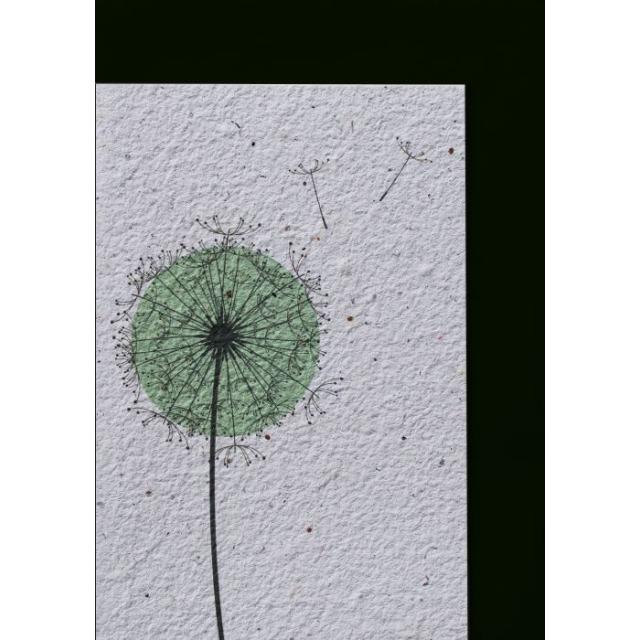 Immagine prodotto Hervorragend Biglietto d'auguri Dandelion - Biglietto di carta per la crescita (1 pz.)