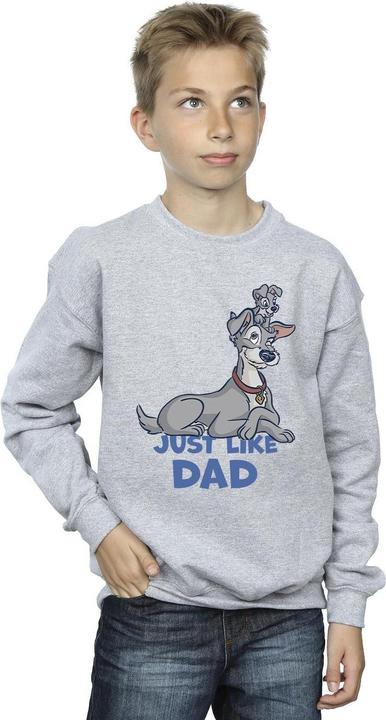 Produktbild Disney Lady And The Tramp Just Like Dad Sweatshirt Jungen (152, 158)