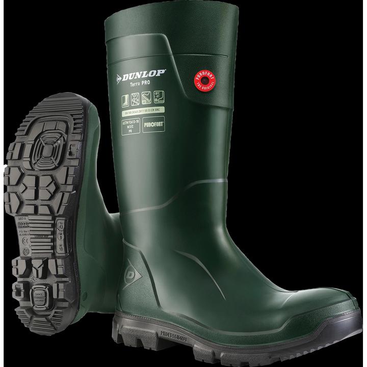 Immagine prodotto Magni Stivali di sicurezza in gomma verde Dunlop "TerraPro" S5, taglia 45 (S5, 45)