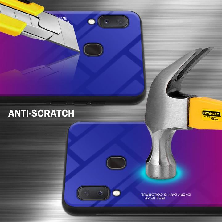Productafbeelding Cadorabo TPU 2 kleuren glasdekking (Samsung Galaxy A20e, Samsung Galaxy A10e)