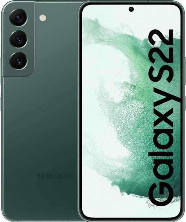 Re!commerce Galaxy S22 5G (double sim) (128 Go, Vert, Green, 6.10", 50 Mpx, SIM + eSIM, A / Comme neuf)