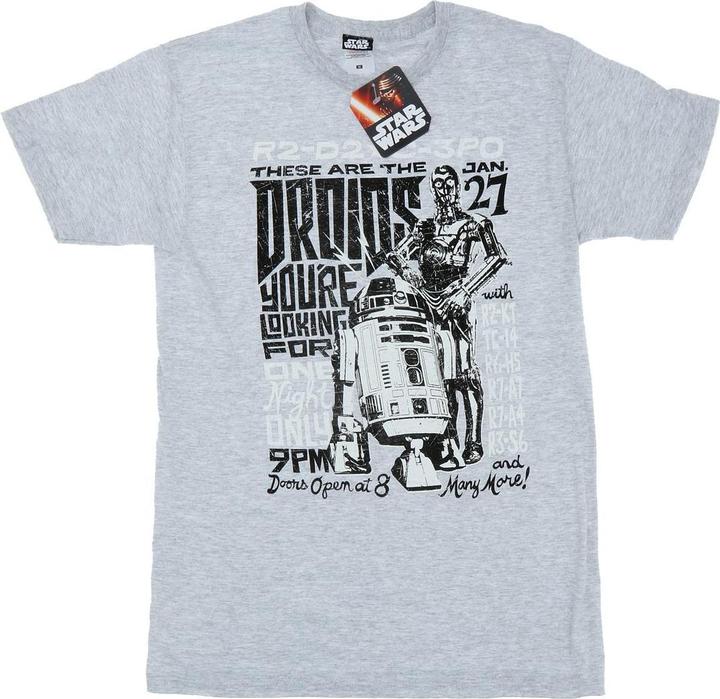 Produktbild Star Wars R2D2 And C3PO Rock Poster TShirt (S)